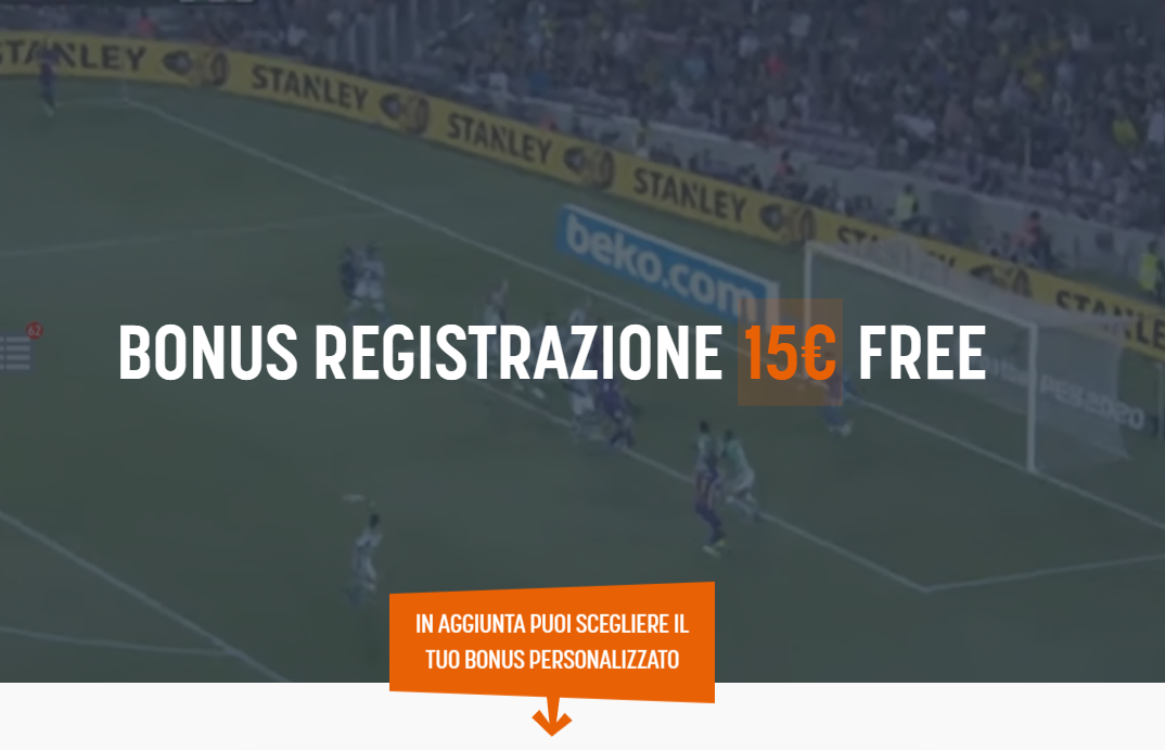 Bonus Registrazione 15€ free